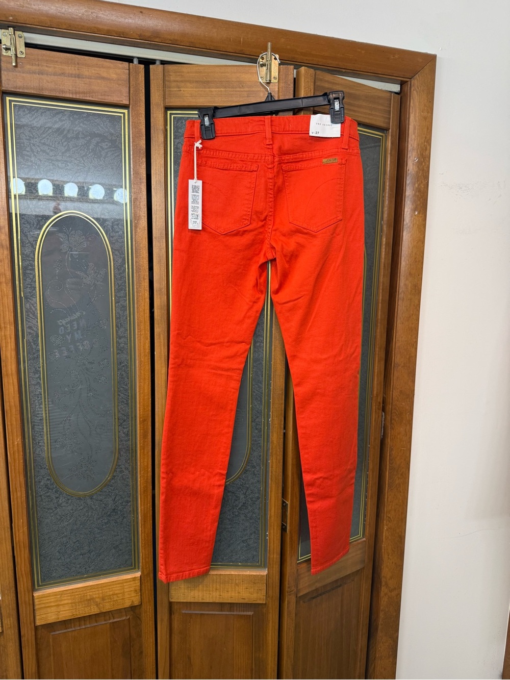 JOES LADIES Skinny Jeans - Vibrant Orange Stretch Denim, BRAND NEW